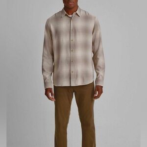 Vince Forest Shadow Plaid Shirt